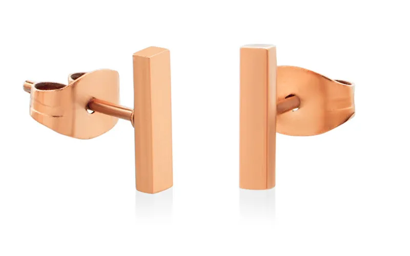 Troli Eleganti orecchini minimalisti in bronzo Sticks donna