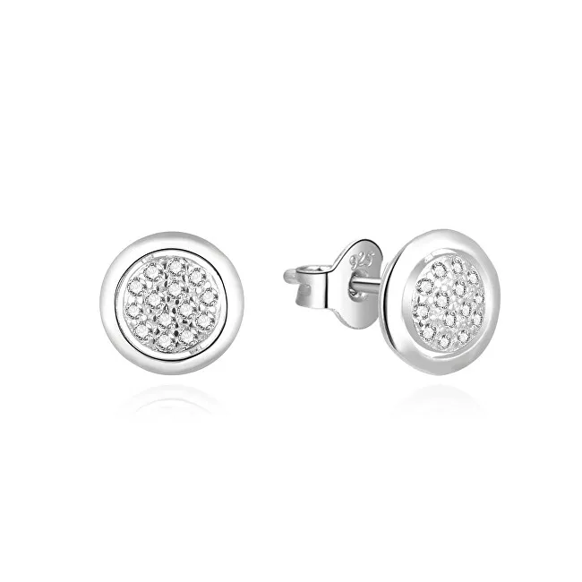 Beneto Orecchini a bottone in argento senza tempo AGUP2039 donna