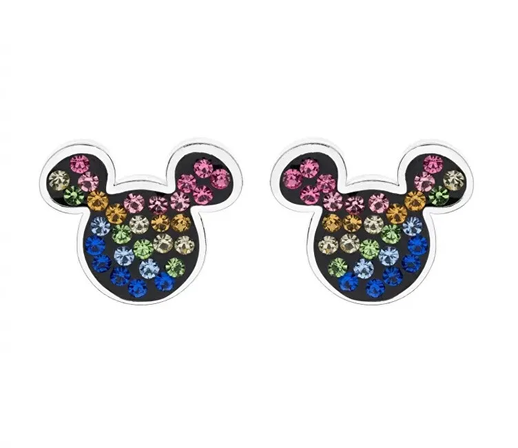 Disney Orecchini a bottone in argento giocosi Topolino E902878RRML-B donna