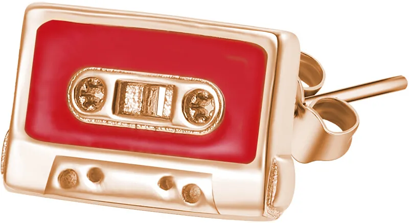 Rosato Orecchini singoli in bronzo Radiocassetta Storie RZO025 donna