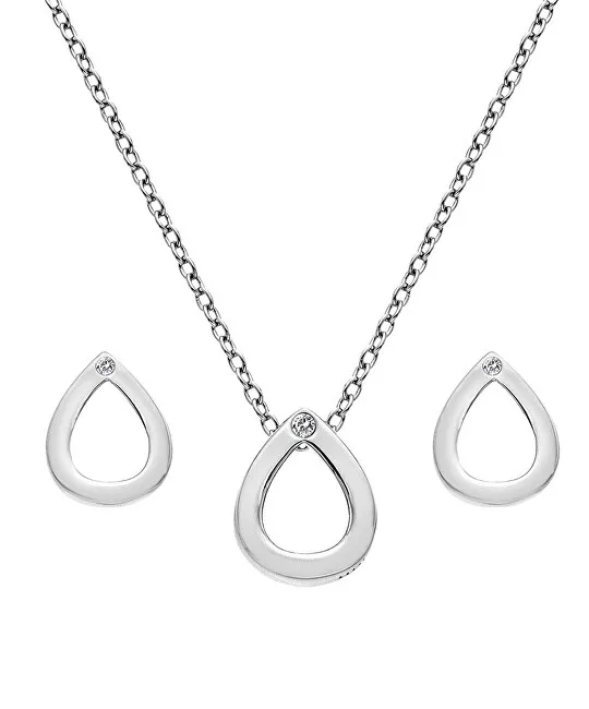 Hot Diamonds Set di gioielli in argento Amulets SS135 (collana, orecchini) donna