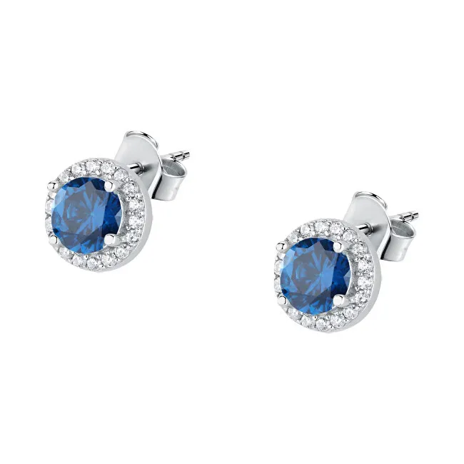 La Petite Story Eleganti orecchini in argento con zirconi blu Argento LPS01AWV04 donna