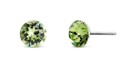 CRYSTalp Orecchini popolari con cristalli verdi Tubby Mini 4200.PER.R donna