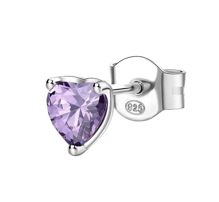 Brosway Orecchini singoli in argento Cuore Fancy Magic Viola FMP92 donna