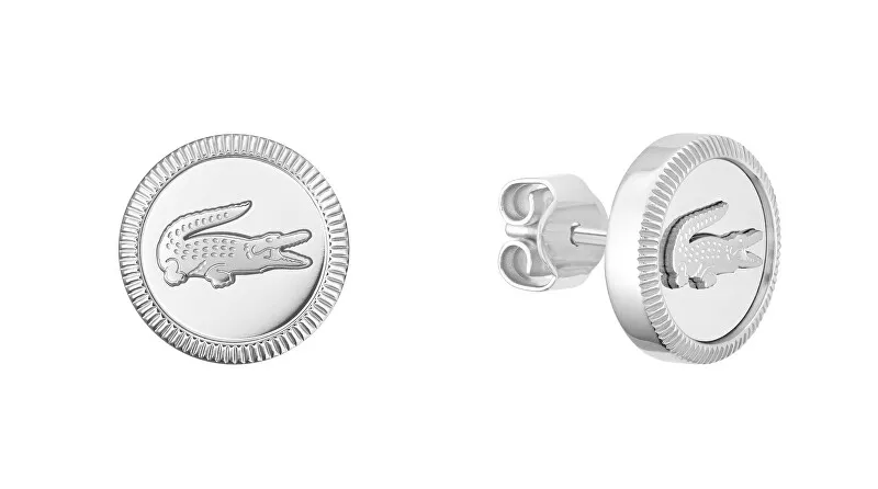 Lacoste Orecchini Memento in acciaio con coccodrillo 2040407 donna