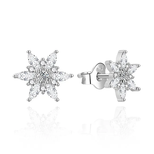 Agato Orecchini in argento con fiocchi di neve AGT-E005PW donna