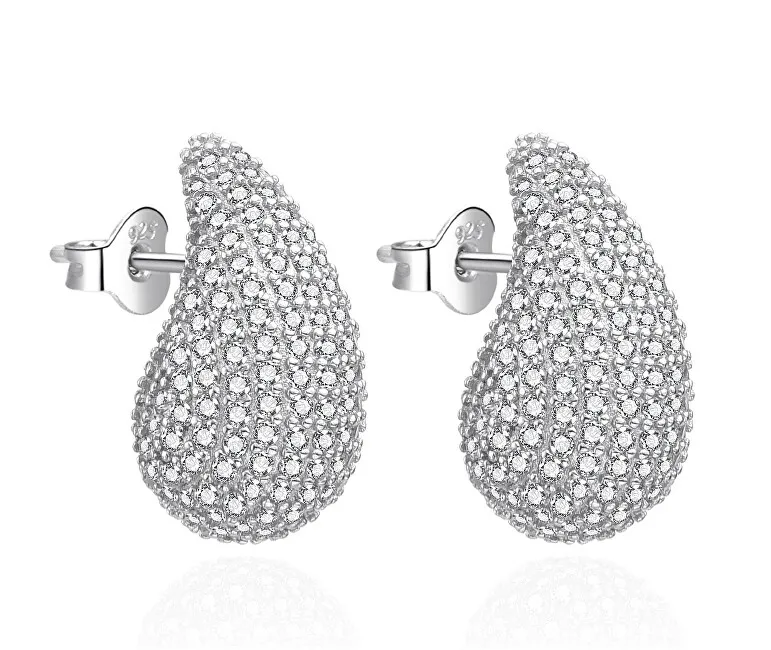Agato Orecchini in argento abbaglianti con zirconi a goccia AGT-E147PW donna