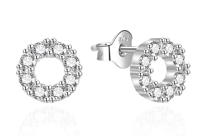 Agato Eleganti orecchini in argento con zirconi AGT-E020PW donna