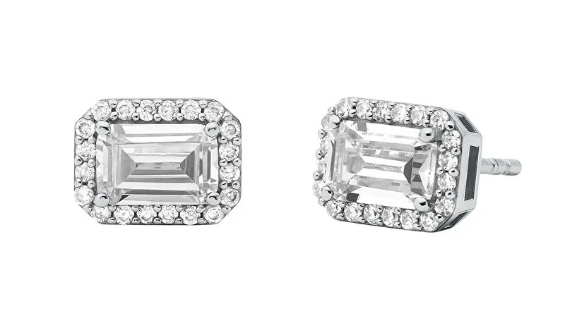 Michael Kors Orecchini in argento scintillante con zirconi Brilliance MKC1724CZ040 donna