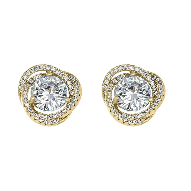 CRYSTAlp Eleganti orecchini placcati oro con cristalli Ray 42334.G donna