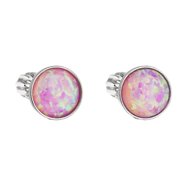 Evolution Group Orecchini in argento con opale sintetico rosa 11001.3 rosa donna
