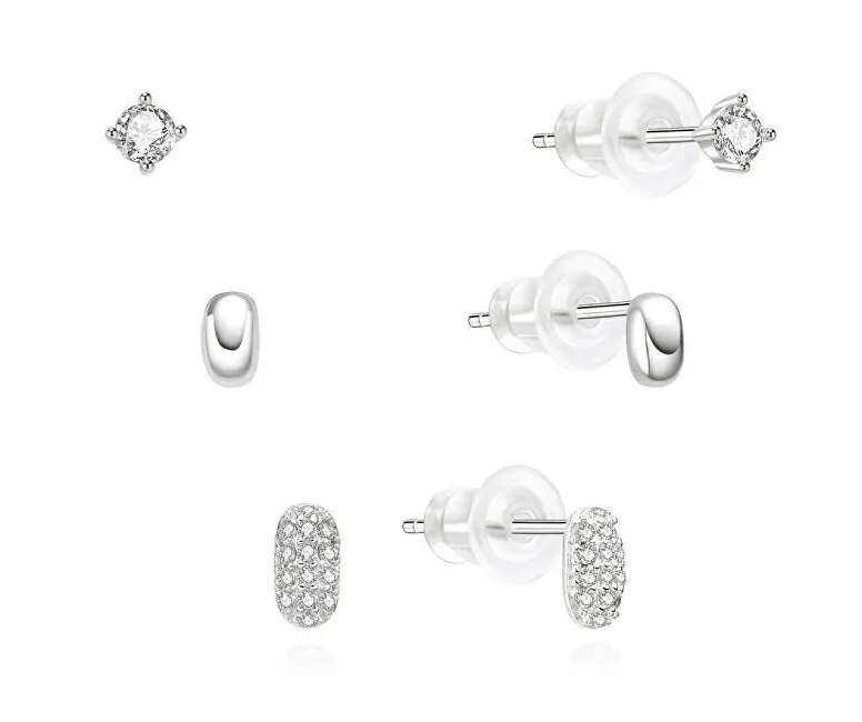 MOISS Set di orecchini coordinati in argento E0004885 (3 paia di orecchini) donna