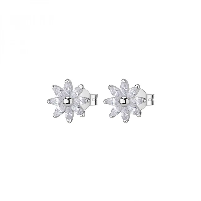 Rosato Orecchini a forma di fiore in argento con cubic zirconi Gaia RZGA72 donna