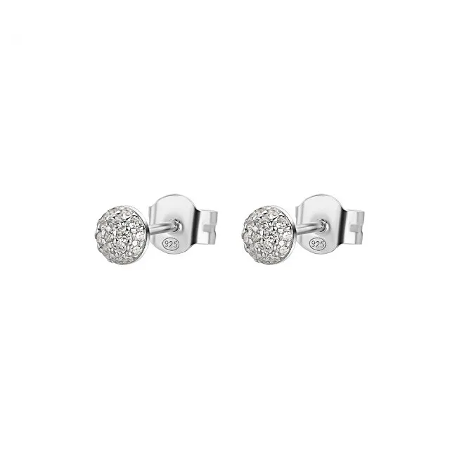Rosato Orecchini a bottone in argento con zirconi cubici Bianca RZBI68 donna