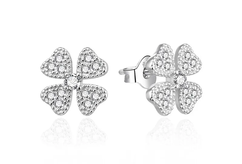 Agato Orecchini in argento scintillanti Quadrifoglio AGT-E198PW donna