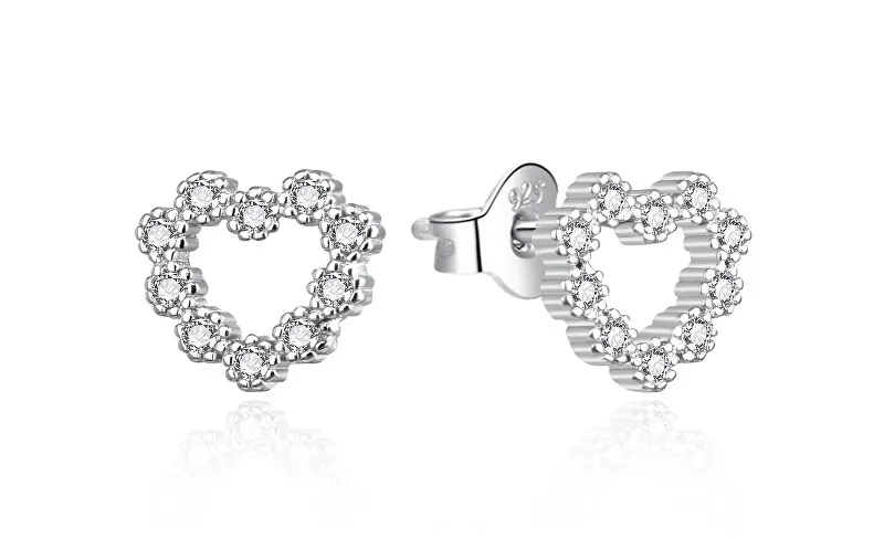 Agato Orecchini a forma di cuore in argento scintillante AGT-E206PW donna