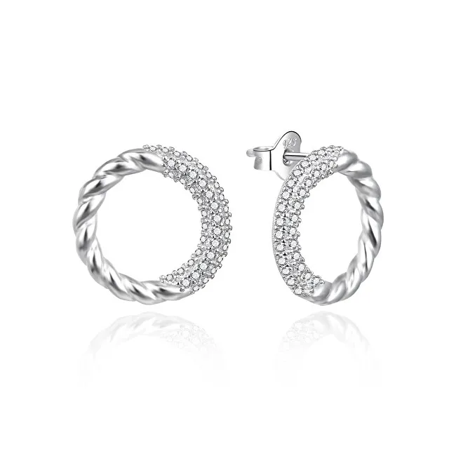 Agato Orecchini in argento di design con zirconi AGT-E189PW donna