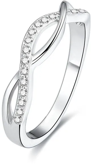 Benet Anello in argento con cristilla AGG190 - Diametro: 56 mm donna