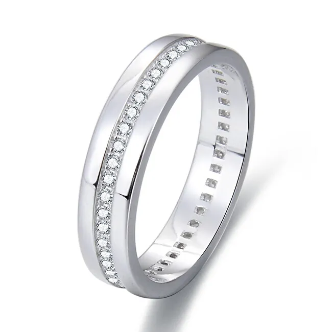 Benet Anello in argento con zirconi AGG330 - Diametro: 58 mm donna