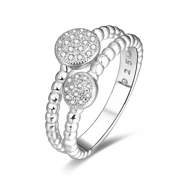 Benet Anello in argento con zirconi AGG335 - Diametro: 54 mm donna