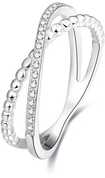 Beneto Doppio anello in argento AGG145 - Diametro: 56 mm donna