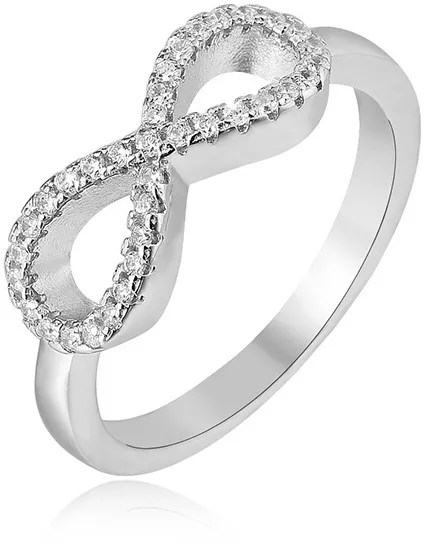 Beneto Anello argento Infinity AGG208 - Diametro: 52 mm donna