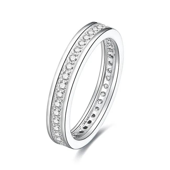 Benet Anello in argento con zirconi AGG26 - Diametro: 60 mm donna