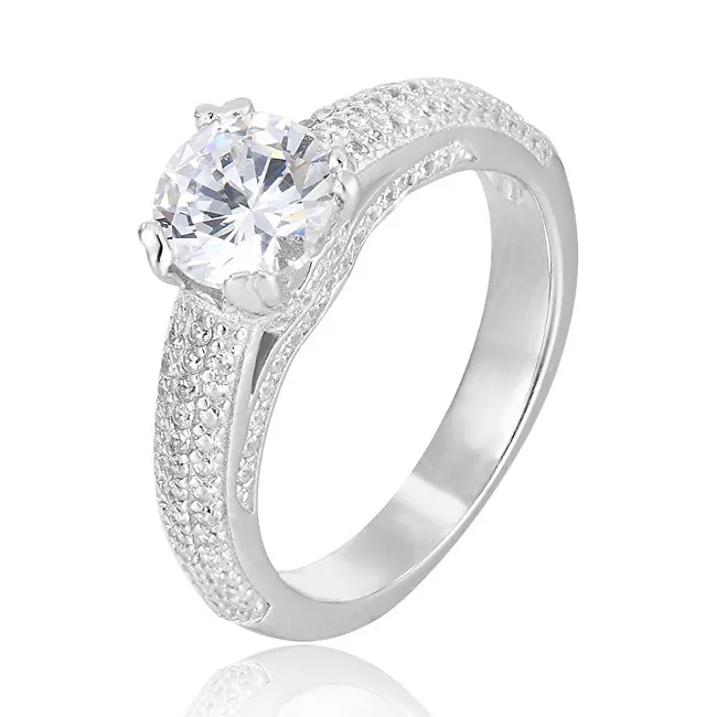 Benet Anello in argento con zirconi AGG342 - Diametro: 60 mm donna
