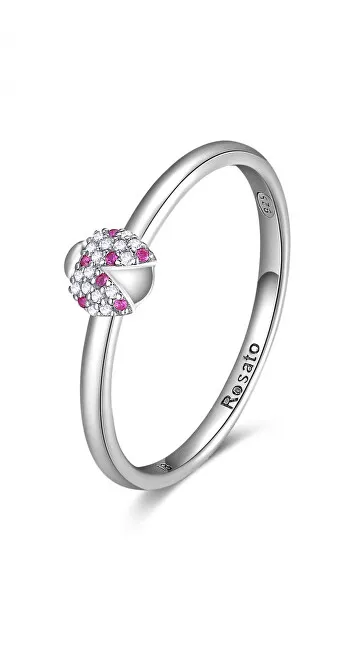 Rosato Anello in argento pregiato con coccinella Allegra RZA019 - Diametro: 52 mm donna