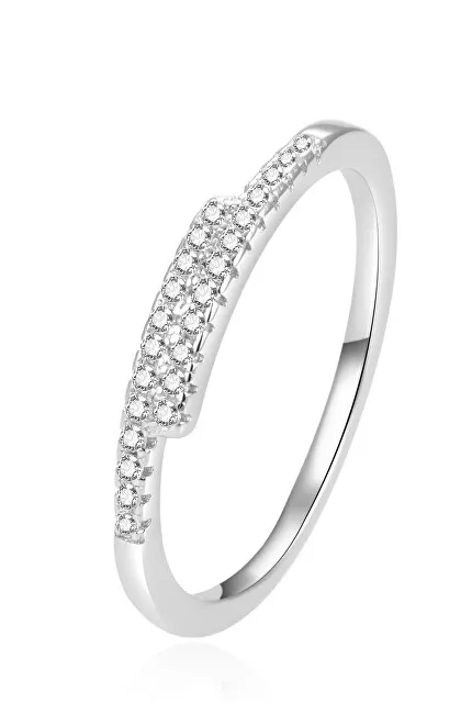 Beneto Anello in argento scintillante con zirconi AGG259 - Diametro: 56 mm donna