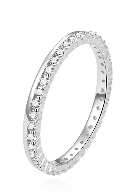 Beneto Anello unico in argento con zirconi AGG227 - Diametro: 52 mm donna