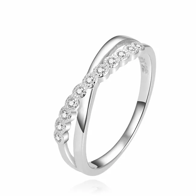 Beneto Anello in argento scintillante con zirconi AGG433 - Diametro: 56 mm donna