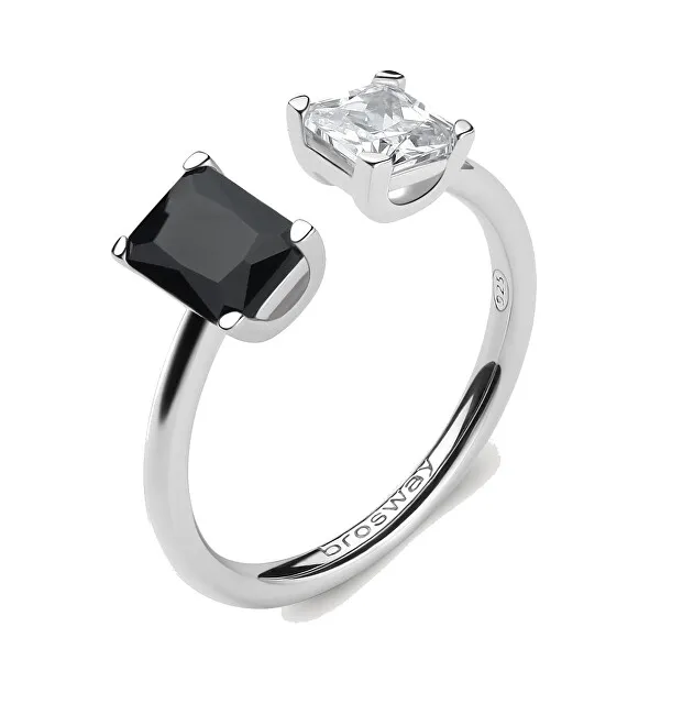 Brosway Elegante anello aperto Fancy Mystery Black FMB10 - Diametro: M (53-55 mm) donna