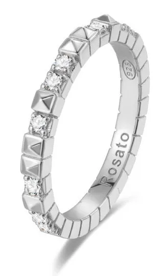 Rosato Anello originale in argento con cubi RZA011 - Diametro: 52 mm donna