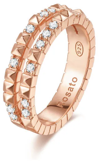 Rosato Anello originale in bronzo con cubi RZA014 - Diametro: 54 mm donna