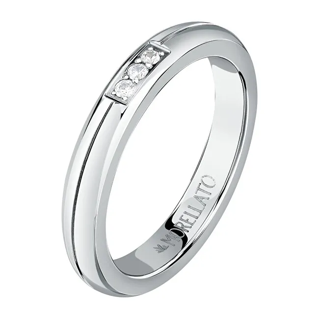 Morellato Anello in acciaio con cristilla Love Rings SNA48 - Diametro: 58 mm donna
