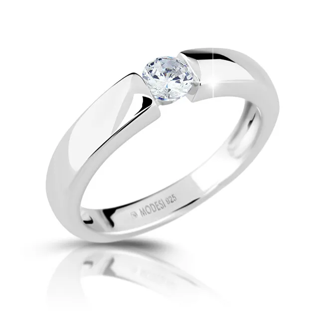 Modesi Anello in argento con zirconi cubici M01211 - Diametro: 52 mm donna