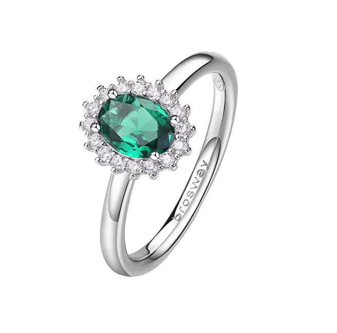 Brosway Elegante anello in argento Fancy Life Green FLG71 - Diametro: 50 mm donna
