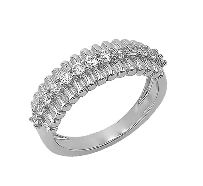 JVD Anello in argento scintillante con zirconi SVLR1123XK2BI - Diametro: 54 mm donna