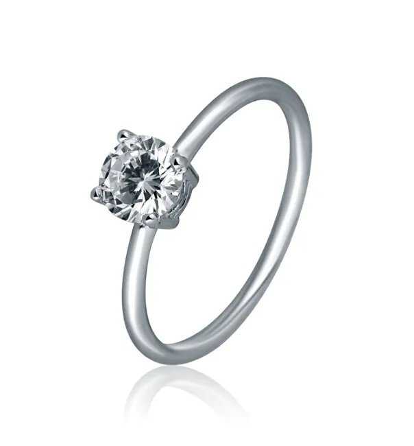 JVD Elegante anello in argento con zircone SVLR1129X61BI - Diametro: 50 mm donna