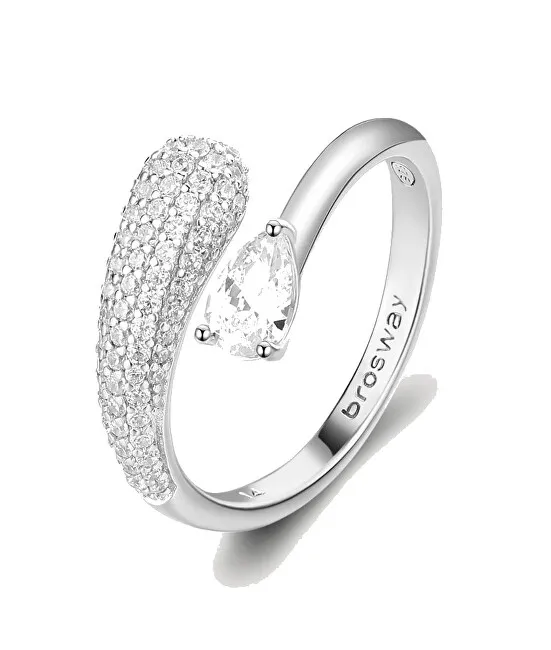 Brosway Anello aperto Infinite White Fancy Silver FIW129 - Diametro: 50 mm donna