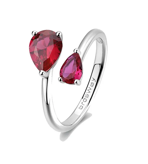 Brosway Anello aperto in argento Passion Ruby Fancy FPR115 - Diametro: 52 mm donna