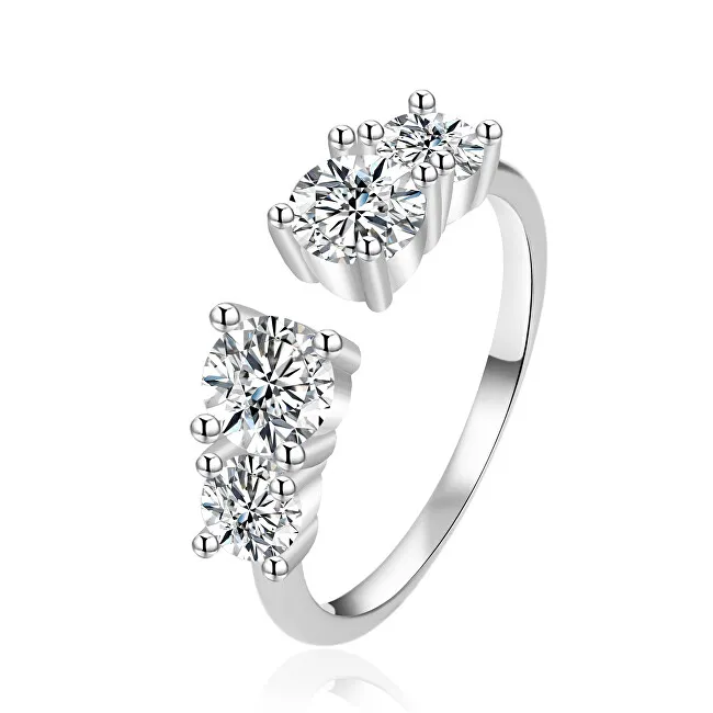 Agato Anello in argento scintillante con zirconi AGT-R06W42 - Diametro: 52 mm donna