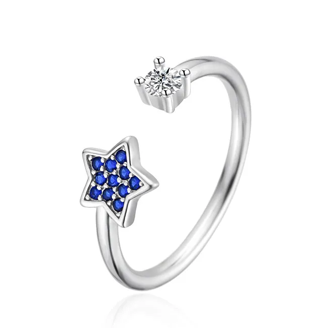 Agato Anello aperto in argento a forma di cuore AGT-R34WBL - Diametro: 52 mm donna