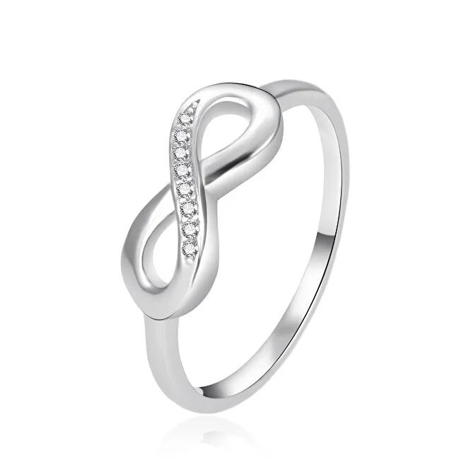 Agato Anello in argento con zirconi Infinity AGT-R43W - Diametro: 58 mm donna
