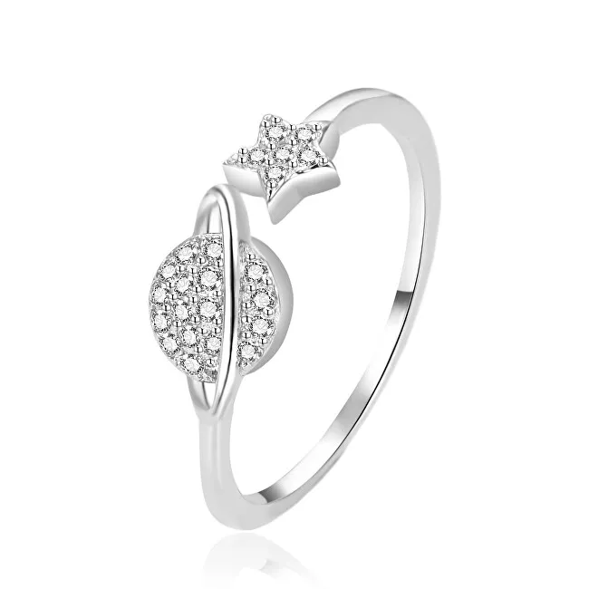 Agato Anello aperto originale in argento AGT-R26W - Diametro: 57 mm donna