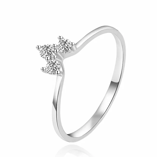 Anello Agato in argento con zirconi trasparenti AGT-R22W - Diametro: 60 mm donna