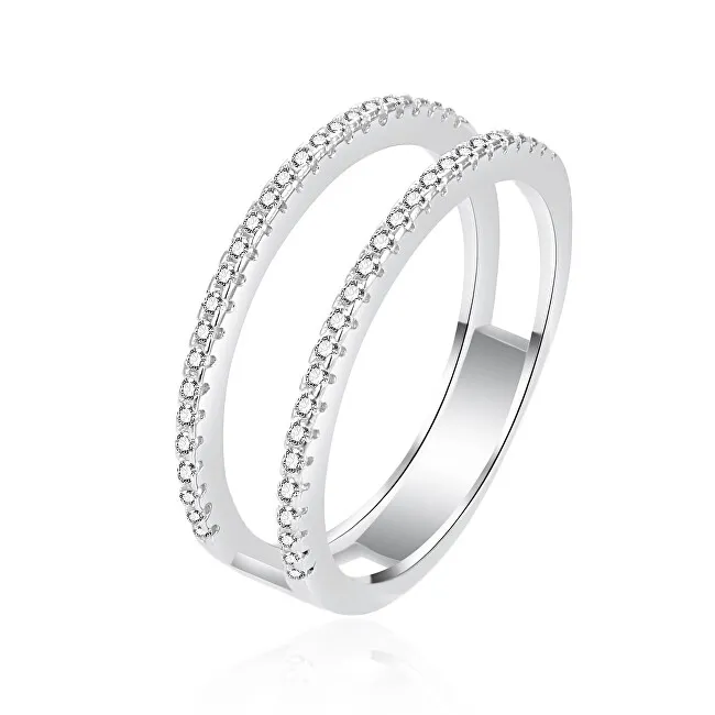 Agato Anello in argento con zirconi AGT-R18W - Diametro: 52 mm donna
