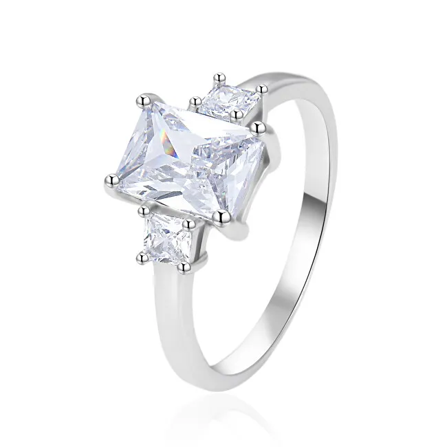 Agato Anello in argento con zirconi scintillanti AGT-R25W - Diametro: 54 mm donna