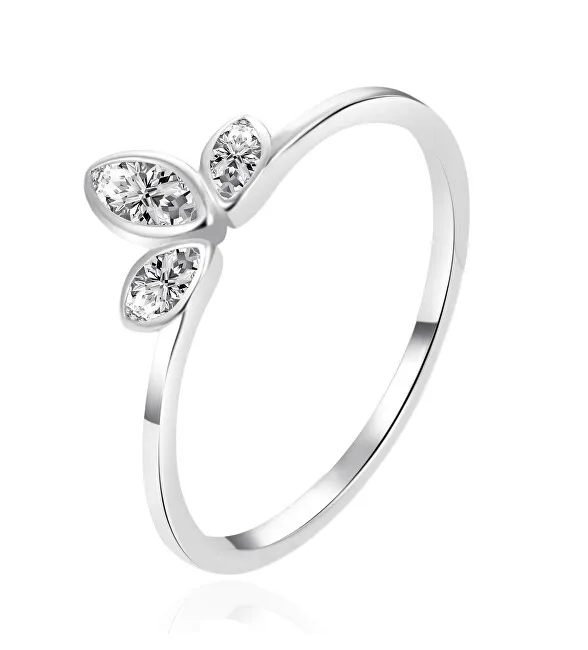 Agato Delicato anello in argento con zirconi AGT-R21W - Diametro: 56 mm donna